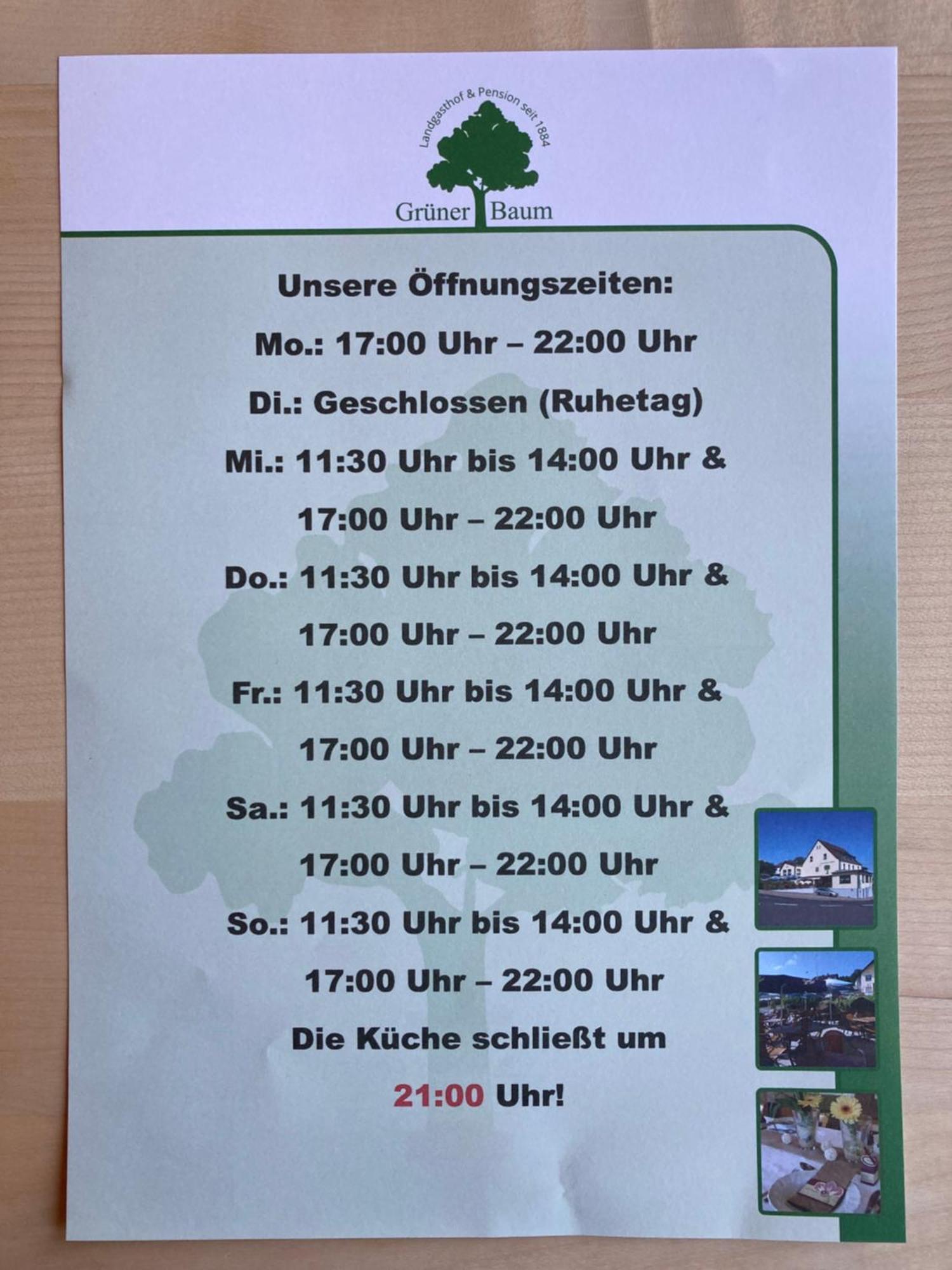 Отель Restaurant Gruener Baum Leidersbach Экстерьер фото